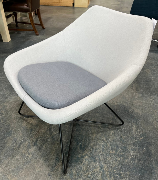 Grey Two-Tone Lounge Chair