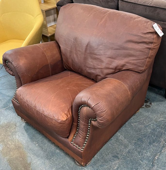 Brown Leather Armchair