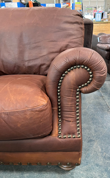 Brown Leather Armchair