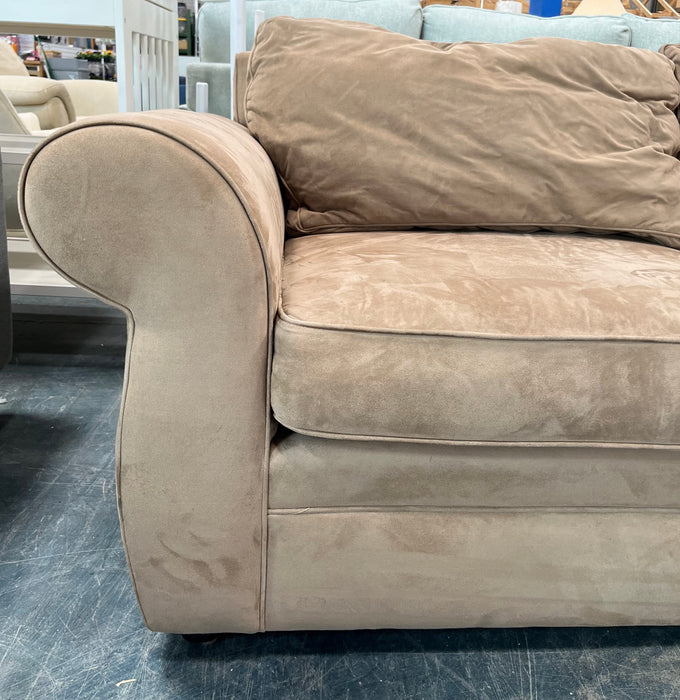 Brown Fabric Sectional Sofa