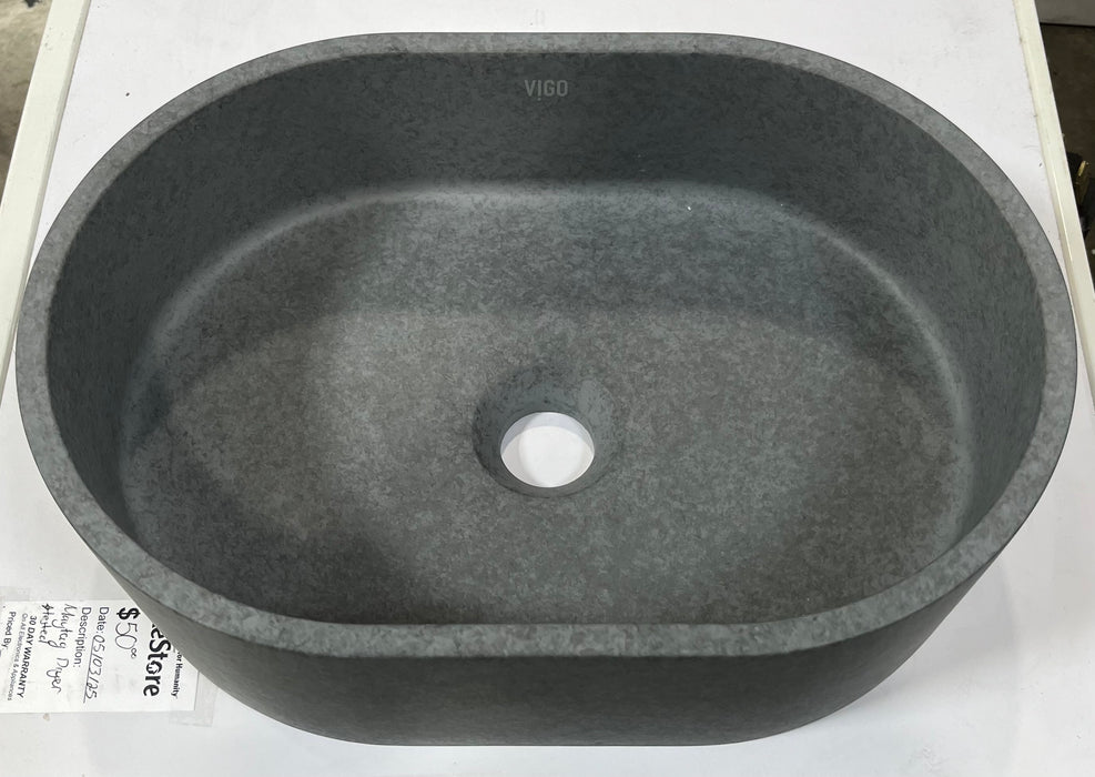 Vigo Stone Grey Vessel Sink (new)