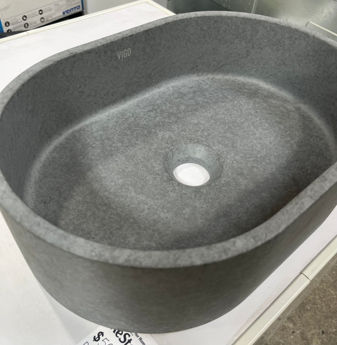 Vigo Stone Grey Vessel Sink (new)