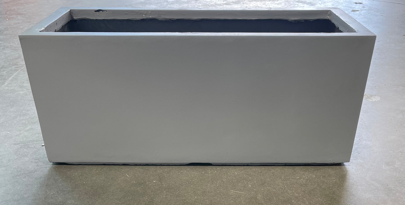 Black Rectangular Modern Fiber Glass Planters (new)