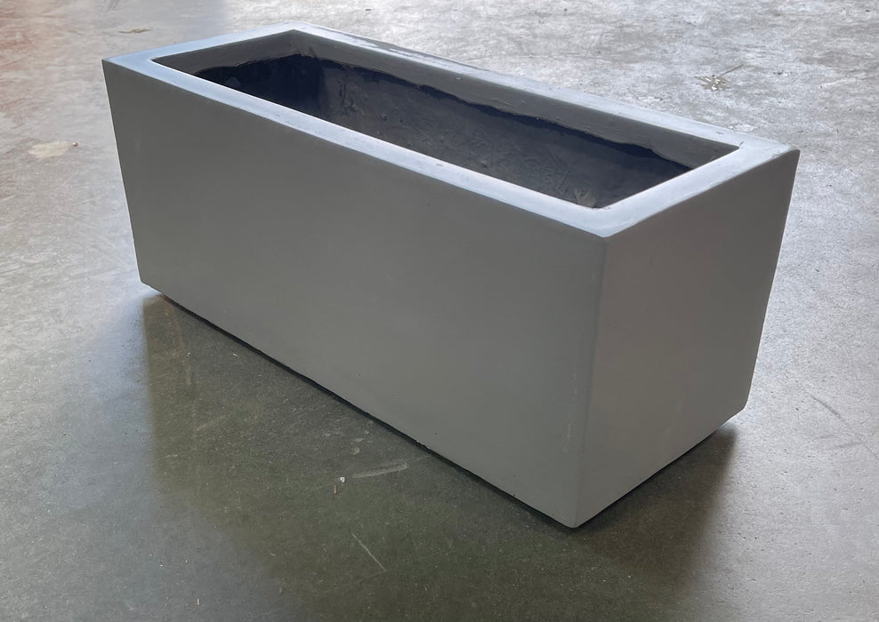 Black Rectangular Modern Fiber Glass Planters (new)