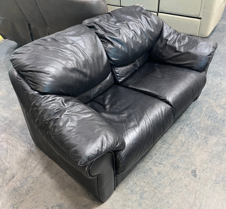 Black Leather Sofa