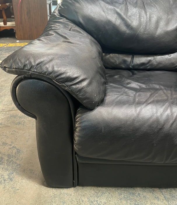 Black Leather Sofa