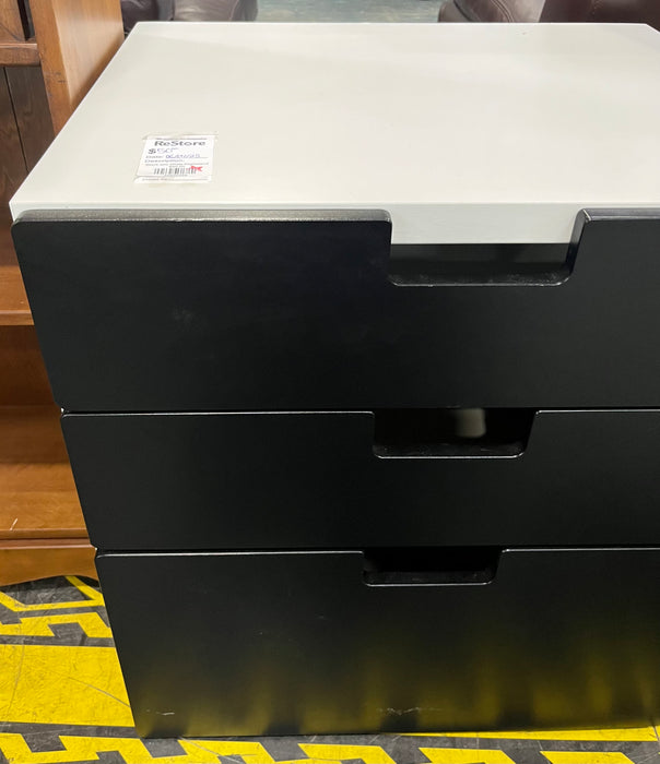 Black and White Nightstand