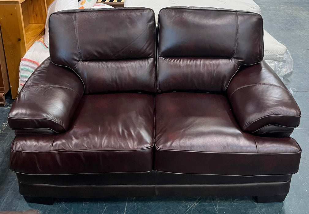 Brown Leather Sofa (new)