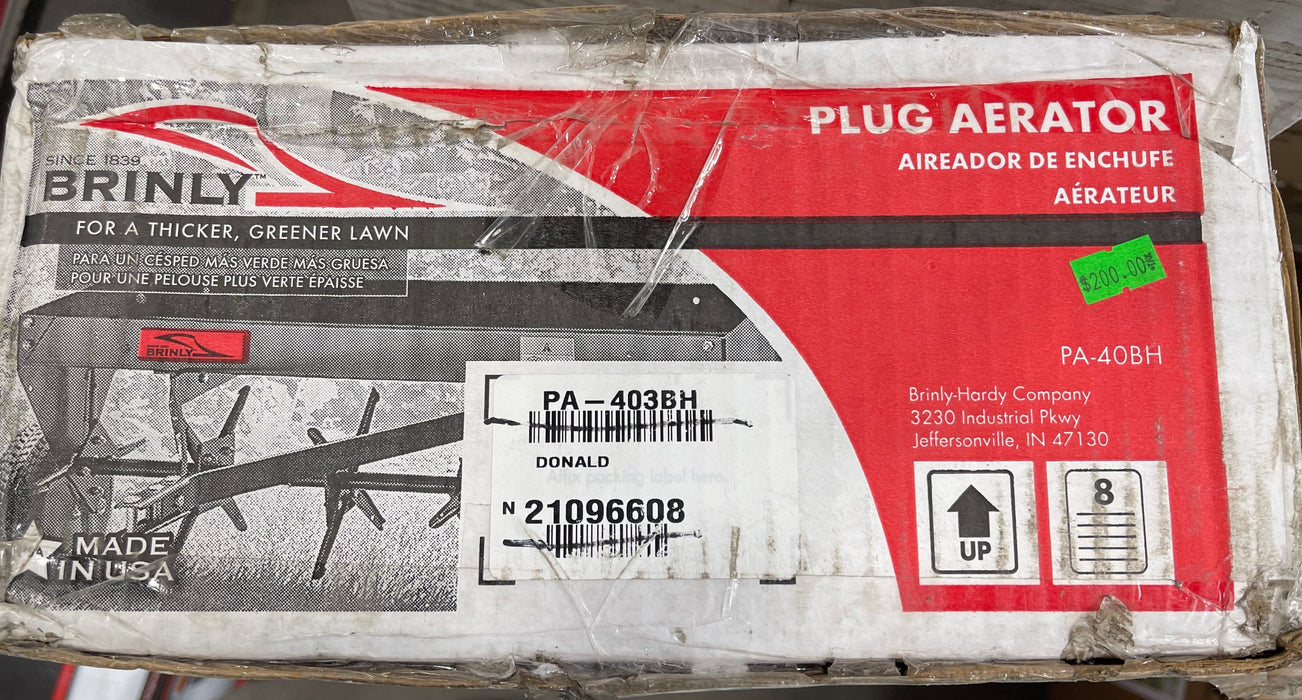 Plug Aerator (new)