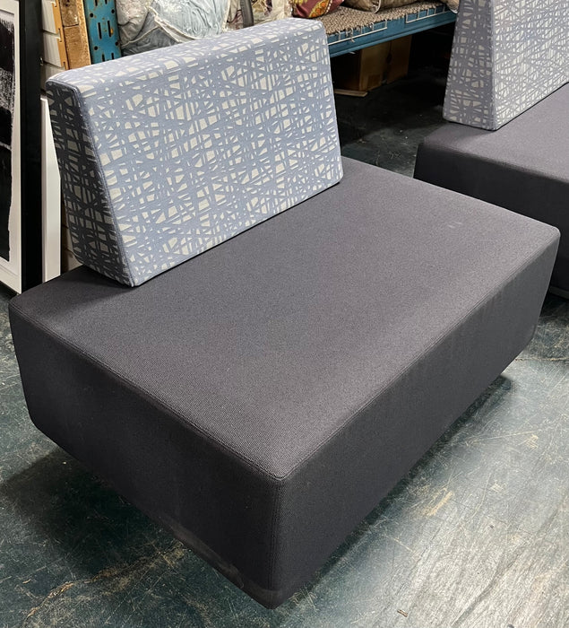 Blue Armless Office Chair