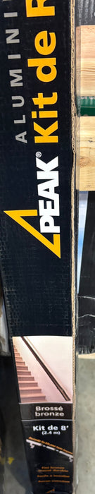 Peak 8 ft. Aluminum Handrail Kit in Brushed Bronze (NEW)