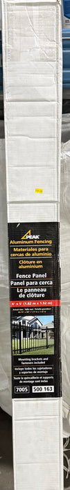 Peak Aluminum Metal Fence Panel Black