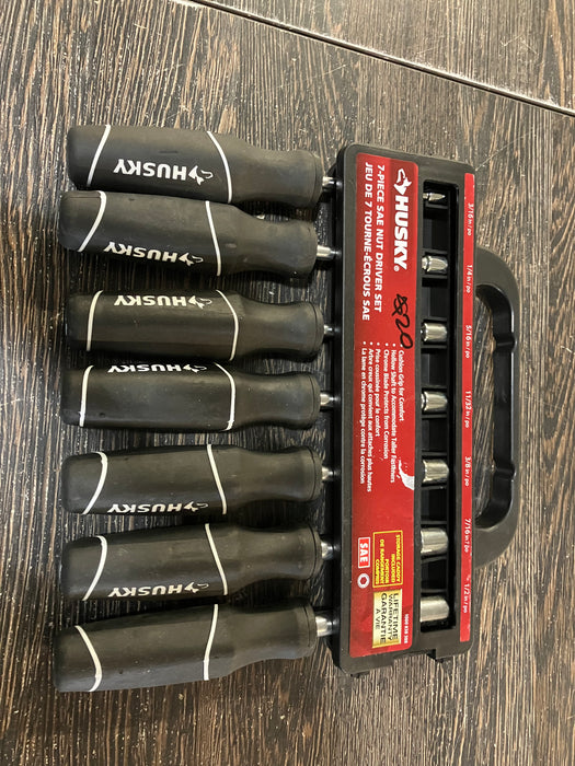 Husky Nut Driver Set, SAE (7-Piece)
