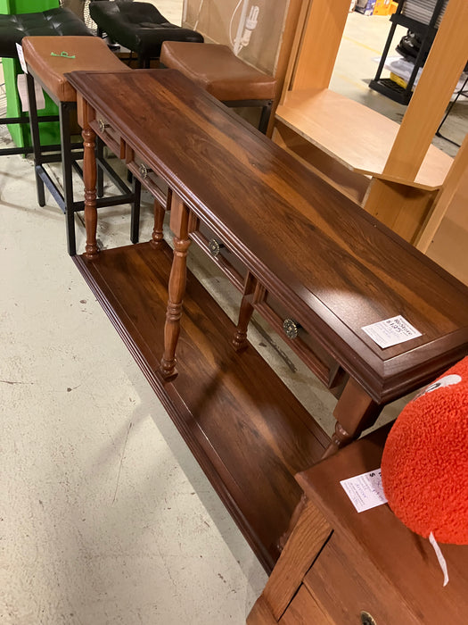 wooden end table (used)
