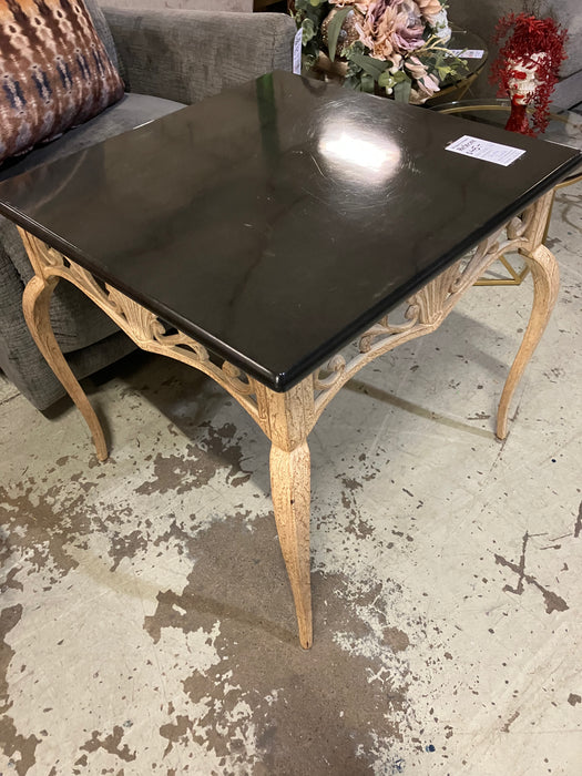 Black top side table (used)