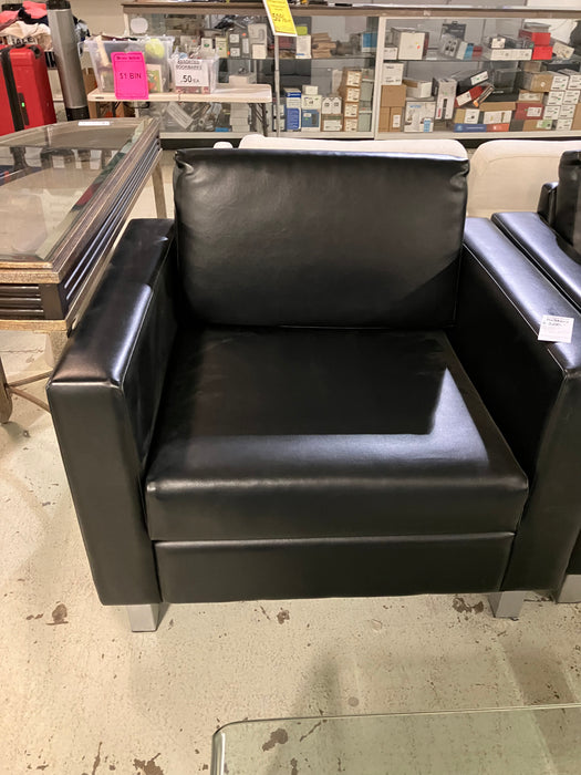 Black Leather Chair (used)