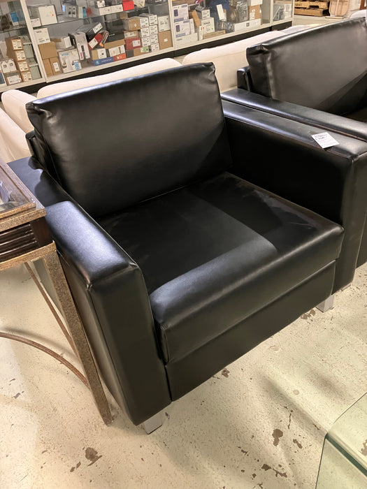 Black Leather Chair (used)