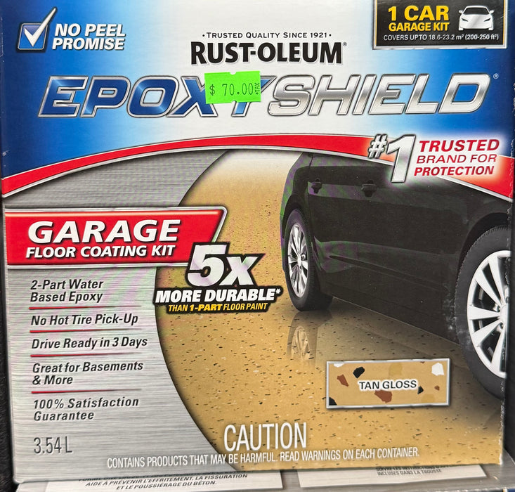 Epoxyshield Concrete & Garage Floor Epoxy Coating In Gloss Tan (new)