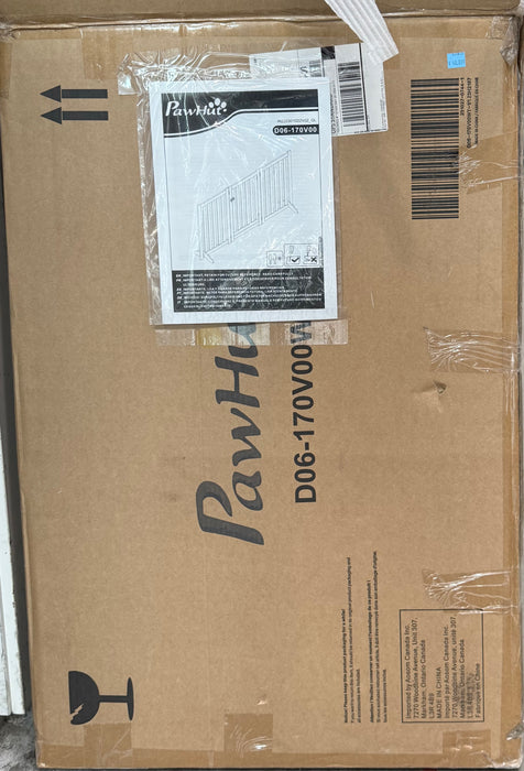 PawHut White 3 Panels Foldable Dog Gate (new)