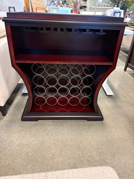 Dark Wood Wine Cabinet (USED)