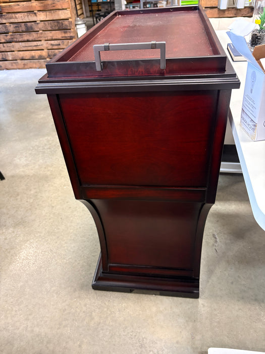 Dark Wood Wine Cabinet (USED)