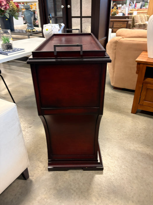 Dark Wood Wine Cabinet (USED)
