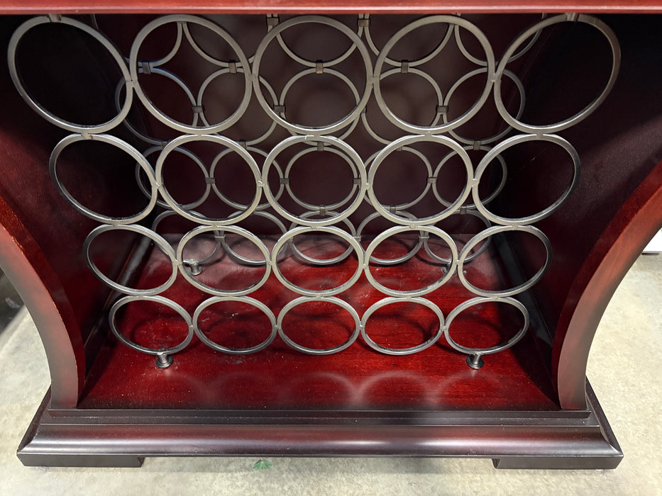 Dark Wood Wine Cabinet (USED)