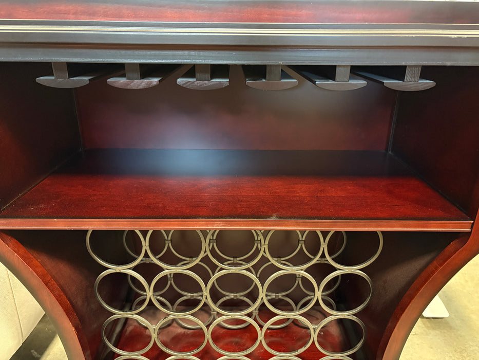 Dark Wood Wine Cabinet (USED)