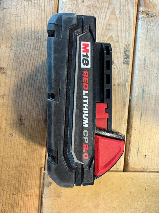 Milwaukee Tool 18V M18 Lithium-Ion Compact (CP) 2.0 Ah REDLITHIUM Battery (USED)