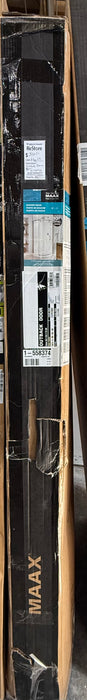 MAAX Outback Round 36W x 36L x 75.6H Frameless Sliding Shower Door, Right Hand Opening in Chrome & Clear Glass