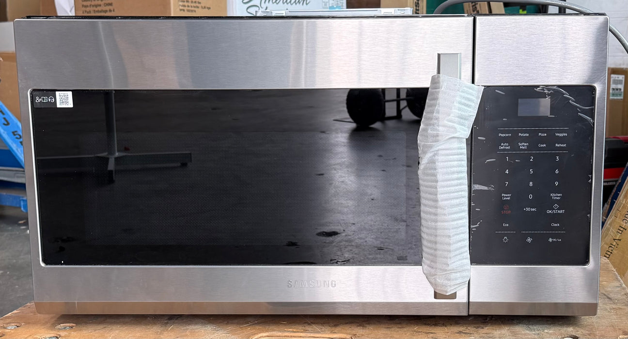 Samsung 1.7 cu. ft. Over the Range Microwave in Fingerprint Resistant Stainless Steel (new)