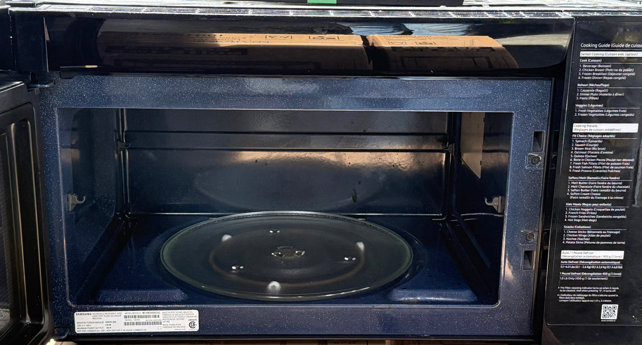 Samsung Black Stainless Steel Over-the-Range Microwave (2.1 Cu. Ft.) (used)