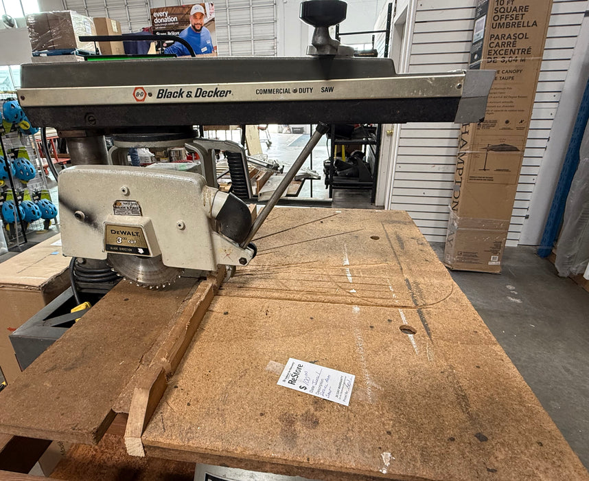 Vintage Black&Decker Radial Arm Saw (used)