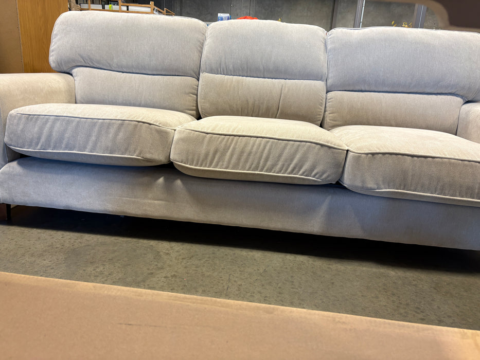 Woven khaki Linen Three Seater Couch (USED)
