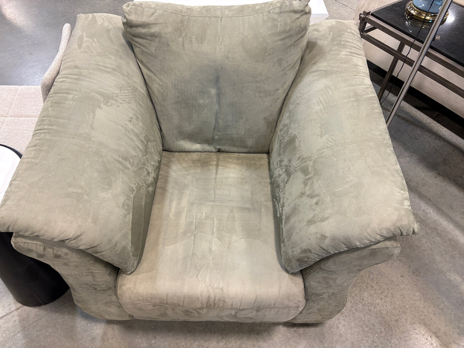 Mint Green Microsuede Comfy Chair (USED)