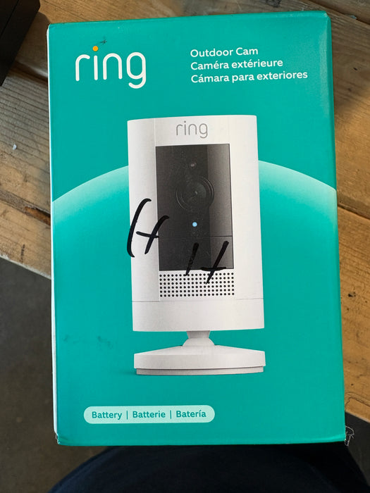 Ring Outdoor Cam Plus Battery with 2K Video, Low-Light Sight, and Mount-Anywhere Ability Black (NEW)