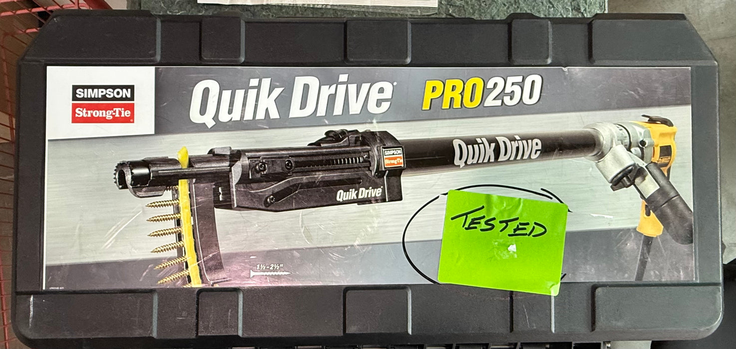 Quik Drive PRO250 Subfloor System w/ DeWalt 2500 RPM Screwdriver Motor
