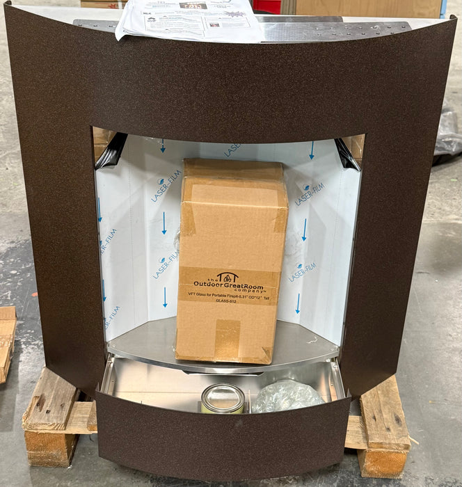 Brown Gel Fuel Fireplace (new)