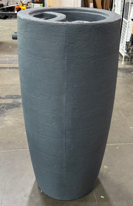 Athena 80 Gal. Rain Barrel with Brass Spigot in Charcoal Stone (new)