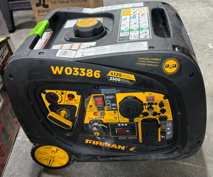FIRMAN 3650/3300 Watt Remote Start Inverter Portable Generator (used)