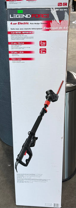 Legend Force 21-inch 4 Amp Corded Electric Telescoping Pole Hedge Trimmer