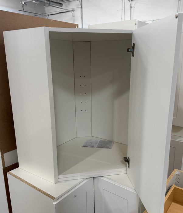 Edson 24 W x 30 H x 13 D Assembled Kitchen Corner Wall Cabinet, White (new)