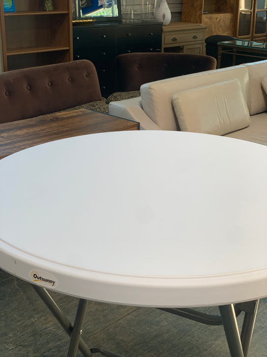 White Bar Table