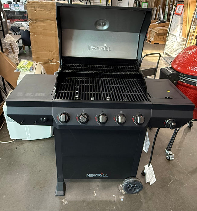 Nexgrill 5-Burner Liquid Propane Gas Grill with Side Burner in Black