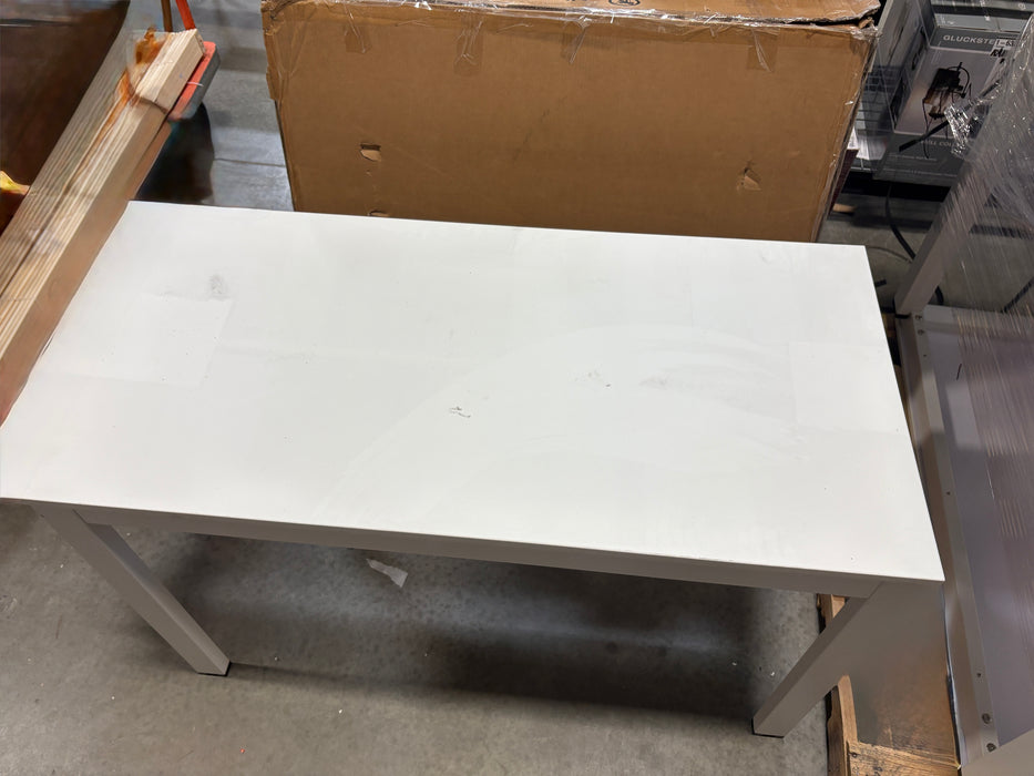 4 ft.  White Desk (USED)
