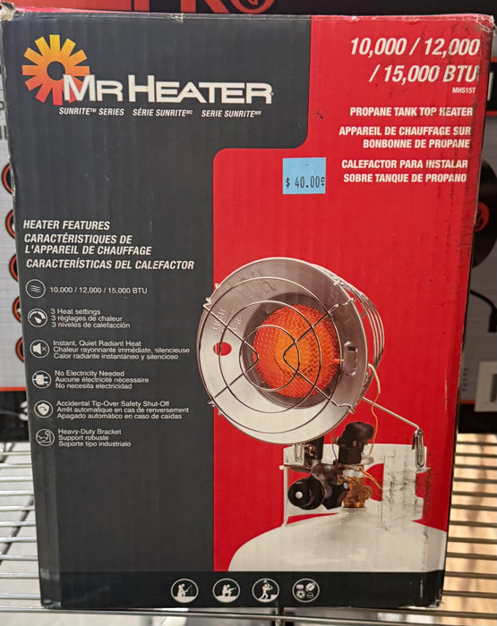 Mr. Heater 15,000 BTU Single Tank Top Heater