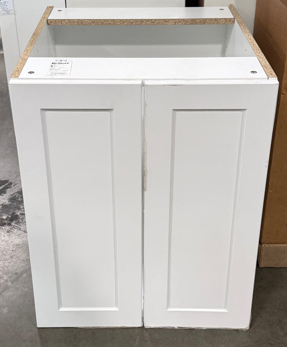 ELITE Base Cabinet with 2 Doors Shaker Style 24 in. - White