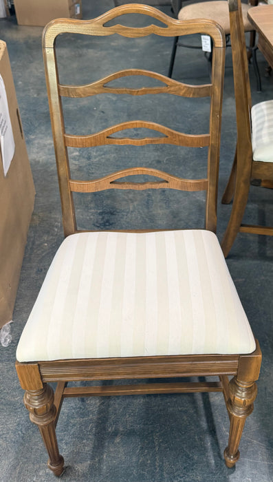 Brown Dining Table Set with 6 Chairs (used)