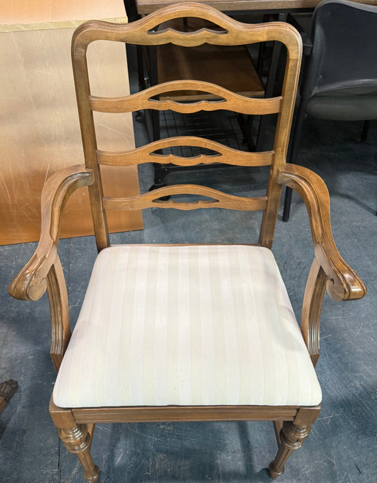 Brown Dining Table Set with 6 Chairs (used)