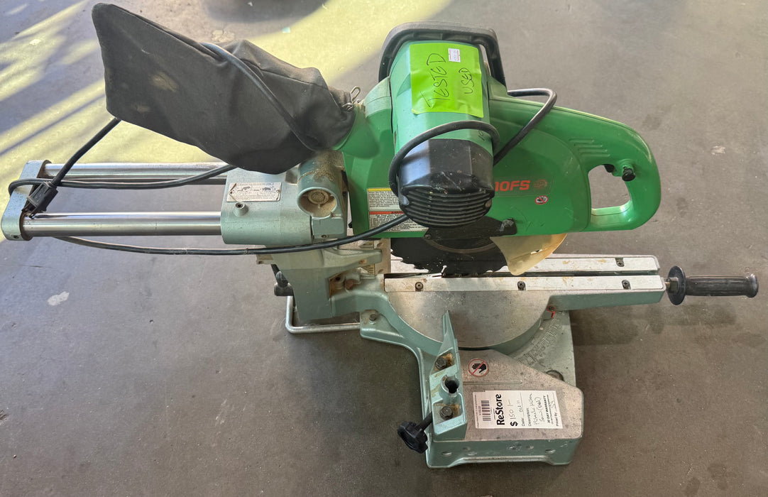 Vintage Hitachi C10FS 10" Sliding Dual-Compound Miter Saw (used)